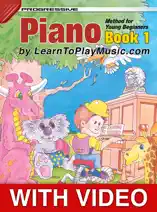 Piano Method for Young Beginners: Book 1 - Progressive Lessons with Video