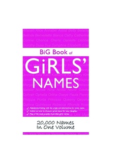 Big Book of Girls' Names by John Ward