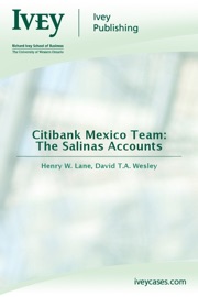 Citibank Mexico Team: The Salinas Accounts