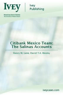 Citibank Mexico Team: The Salinas Accounts by Henry W. Lane