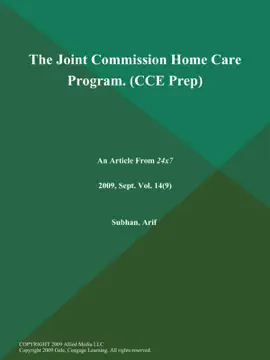 The Joint Commission Home Care Program (CCE Prep)