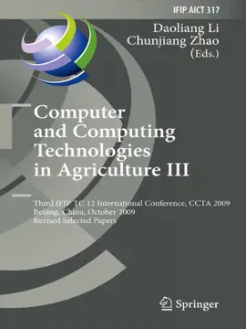 Read: Computer and Computing Book Technologies in Agriculture III