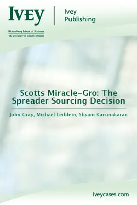 Scotts Miracle-Gro: The Spreader Sourcing Decision