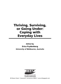 Thriving, Surviving or Going Under - Erica Frydenberg