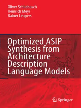 Read: Optimized ASIP Synthesis Book from Architecture Description Language Models