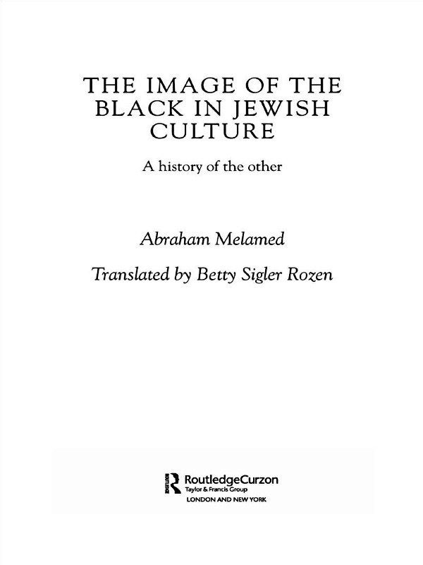 Image of the Black in Jewish Culture cover