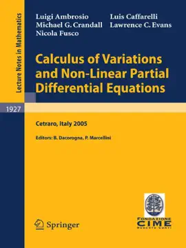 Calculus of Variations and Nonlinear Partial Differential Equations