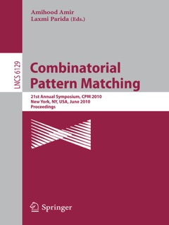 Combinatorial Pattern Matching by Amihood Amir & Laxmi Parida