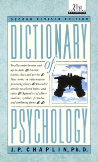 Dictionary of Psychology by J.P. Chaplin