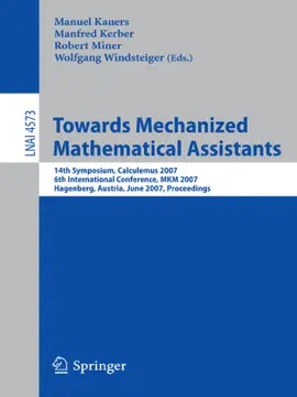 Towards Mechanized Mathematical Assistants