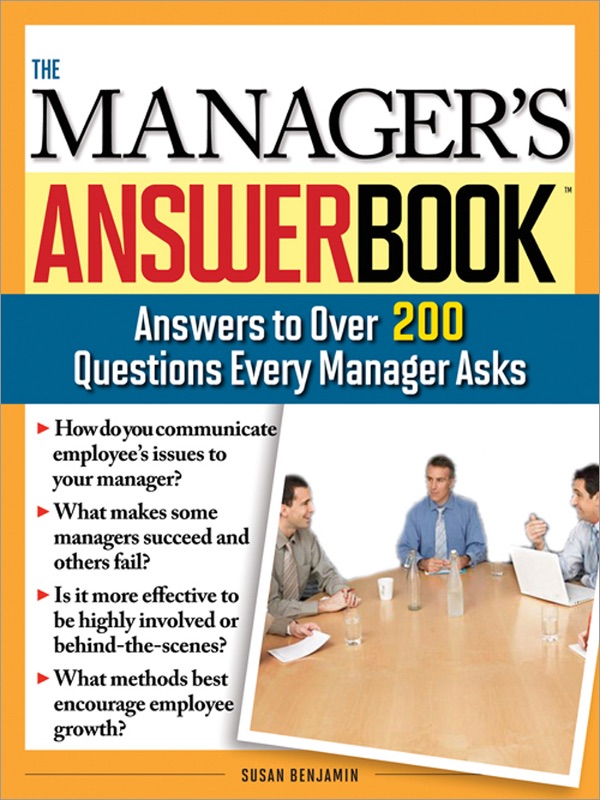 Manager's Answer Book cover