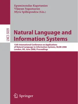 Read: Book Natural Language and Information Systems