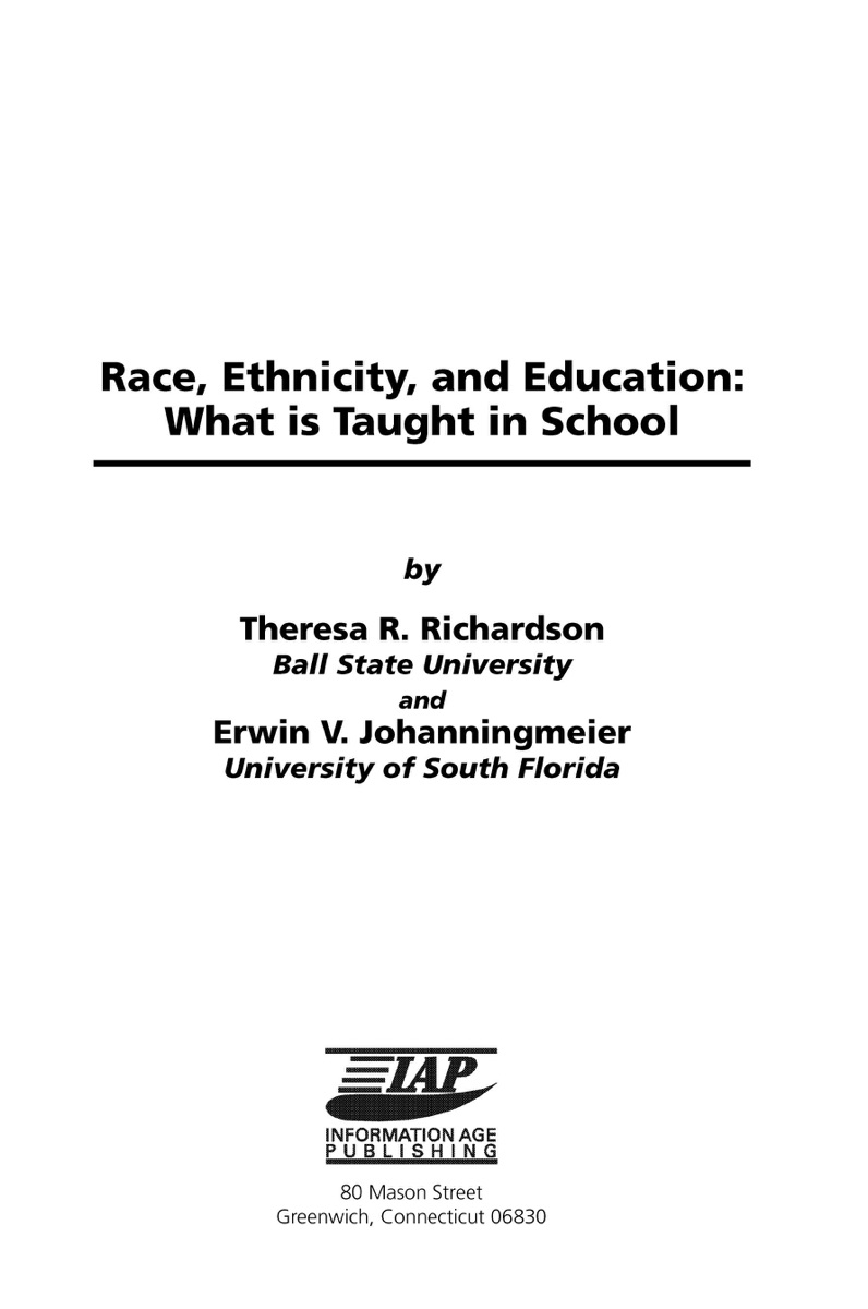 Race, Ethnicity and Education cover