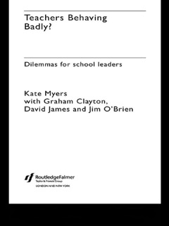 Teachers Behaving Badly? by Kate Myers