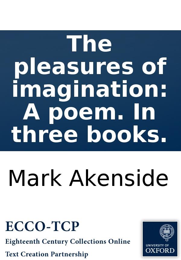 The Pleasures of Imagination. cover