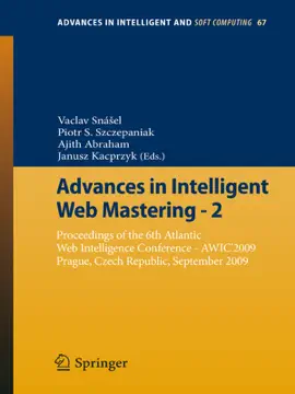 Read: Advances in Intelligent Web Mastering - 2 Book