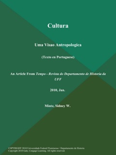 Cultura: Uma Visao Antropologica (Texto en Portuguese) by Sidney W. Mintz