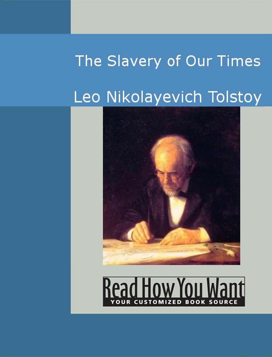 The Slavery of Our Times cover