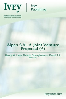Alpes S.A.: A Joint Venture Proposal (A) by Henry W. Lane