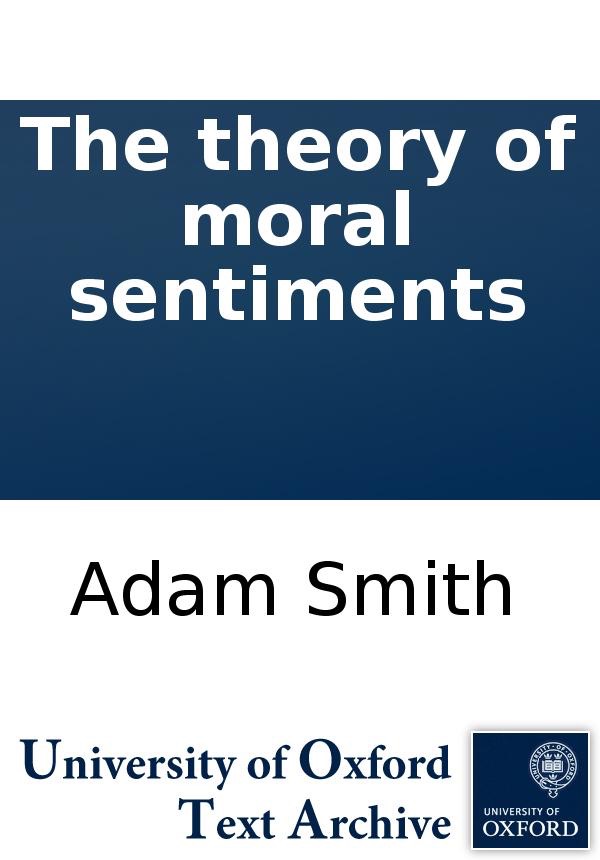 The Theory of Moral Sentiments. cover