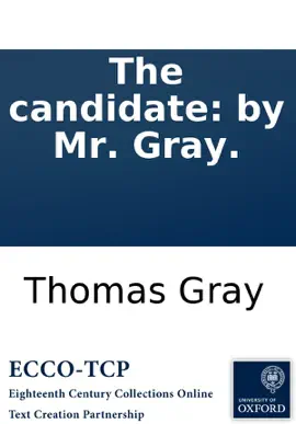 Read: The candidate: by Mr. Book Gray.
