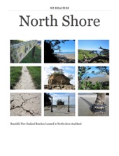 Book cover for NZ Beaches North Shore by Rowan Bezuidenhout