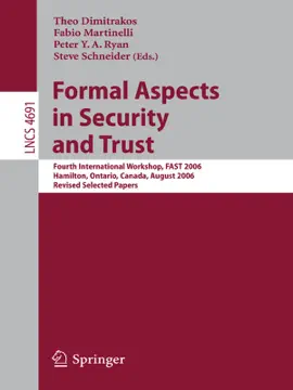 Read: Book Formal Aspects in Security and Trust