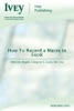 How To Record a Macro in Excel 
