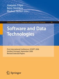 Software and Data Technologies - Joaquim Filipe, Boris Shishkov & Markus Helfert