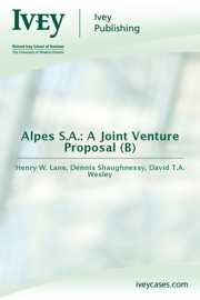 Alpes S.A.: A Joint Venture Proposal (B)