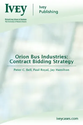 Read: Orion Bus Industries: Contract Bidding Strategy Book