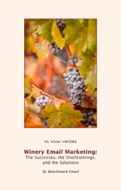Book cover for Winery Email Marketing by Benchmark Email