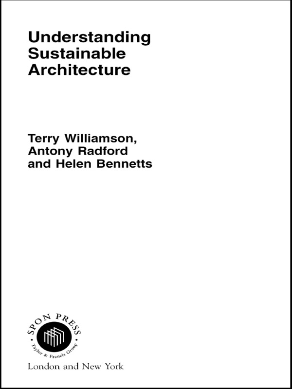 Understanding Sustainable Architecture cover