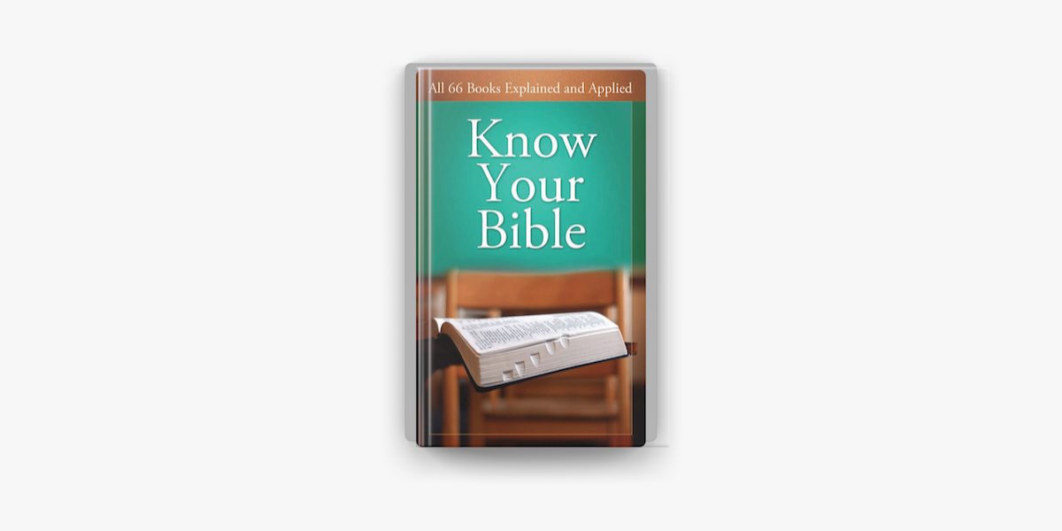 know your bible book