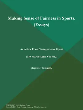 Read: Making Sense of Fairness in Sports (Essays) Book