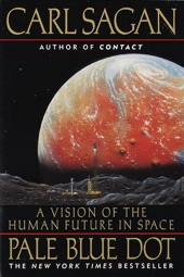 Book cover for Pale Blue Dot by Carl Sagan & Ann Druyan