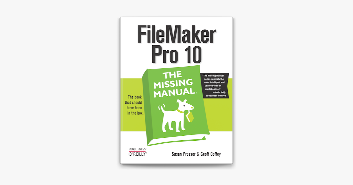 FileMaker Pro 11: The Missing Manual mac