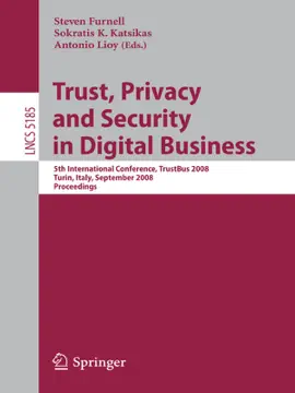 Read: Trust, Privacy and Security Book in Digital Business