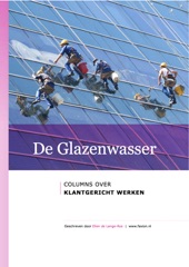 Book cover for De Glazenwasser by Dr. Ir. Ellen de Lange-Ros