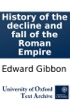 Book History of the decline and fall of the Roman Empire