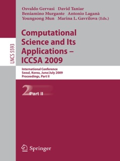 Computational Science and Its Applications – ICCSA 2009 by Osvaldo Gervasi, David Taniar & Beniamino Murgante