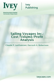 Sailing Voyages Inc.: Cost/Volume/Profit Analysis