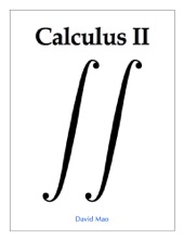 Book cover for Calculus II by David Mao