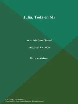 Read: Julia, Book Toda en Mi