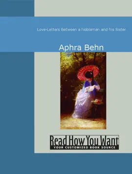 Read: Love-Letters Between a Nobleman Book and his Sister