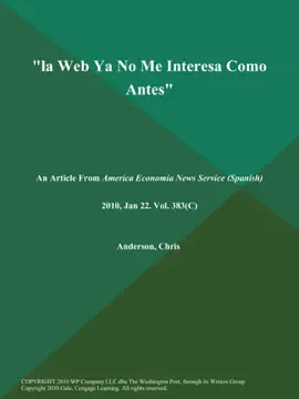 Read: la Web Ya No Me Book Interesa Como Antes