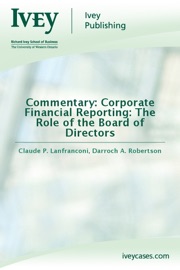 Commentary: Corporate Financial Reporting: The Role of the Board of Directors