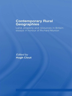 Contemporary Rural Geographies by Hugh Clout