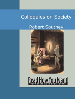 Colloquies on Society by Robert Southey