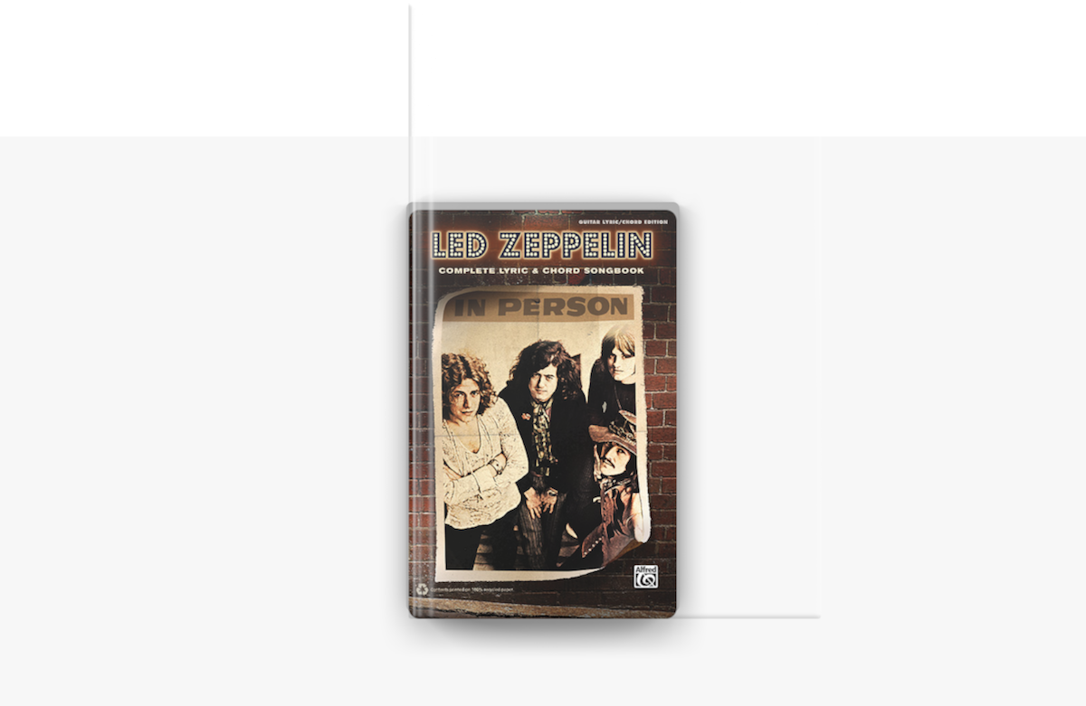 ‎Led Zeppelin: Complete Lyric & Chord Songbook by Led Zeppelin on Apple Books